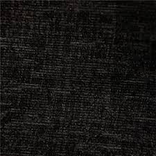 Black chenille fabric
