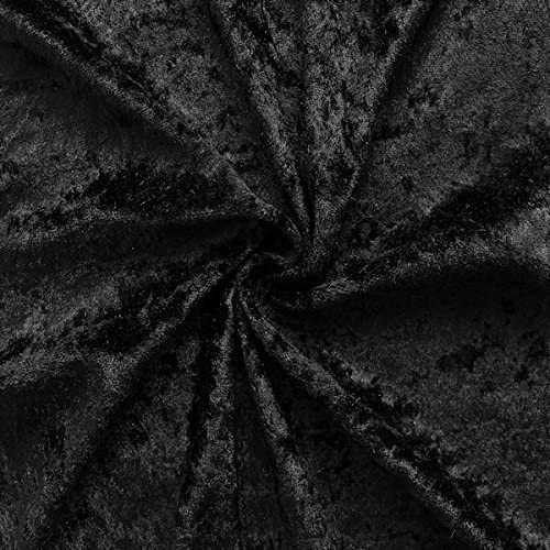 Black crushed velvet