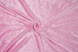 Pink Crushed Velvet Fabric